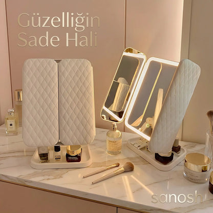 Sanosh Touch LED 3 Kanatlı Makyaj Aynası