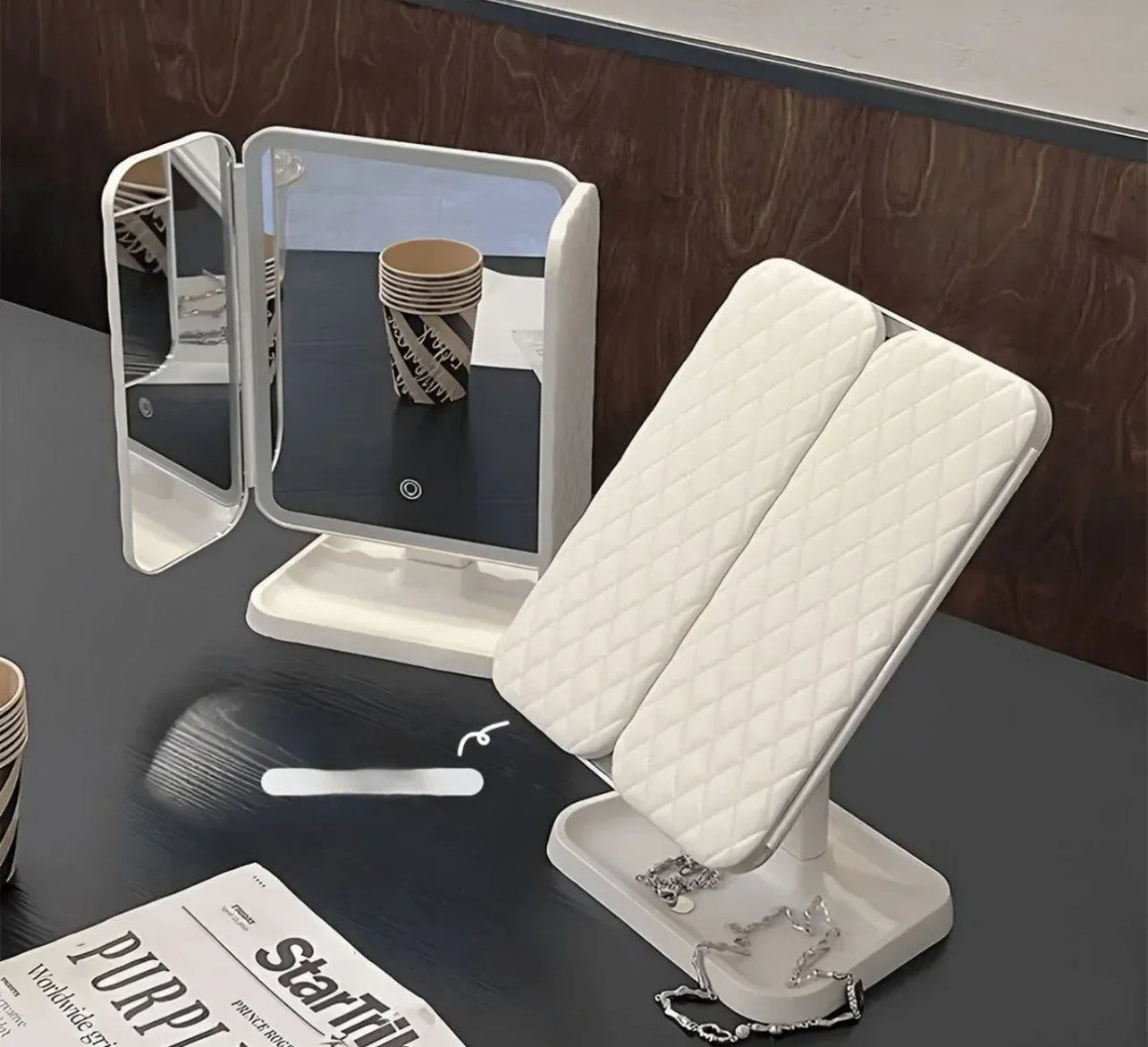 Sanosh Touch LED 3 Kanatlı Makyaj Aynası